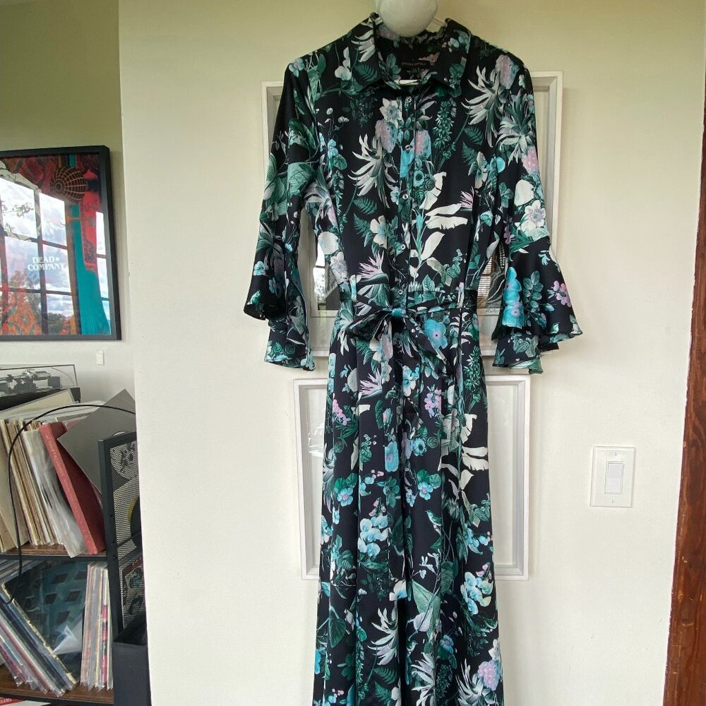 Banana Republic Tropical Silk Shirt-Dress 14